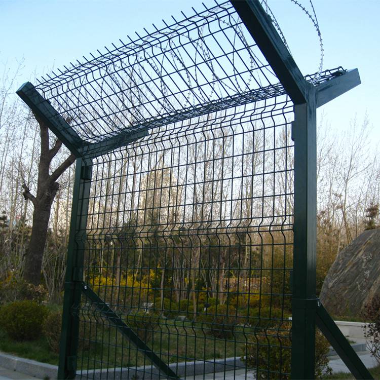 武漢機場護欄V型支架立柱加強型焊接片網(wǎng)